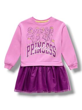 Kids Disney Princess Sweatshirt Dress - Size 9/10 - NWT